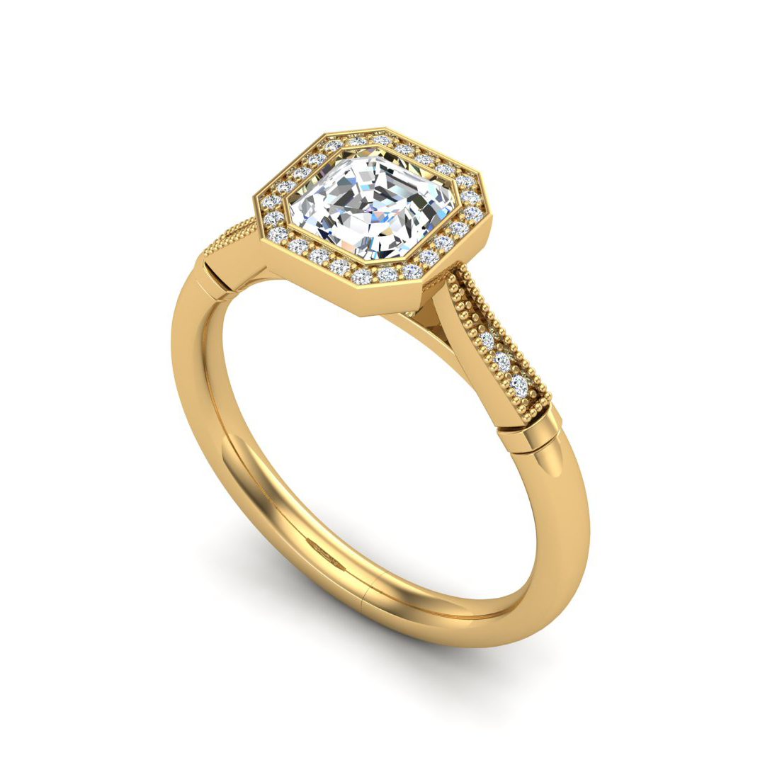 Izabelle Halo Engagement Ring
